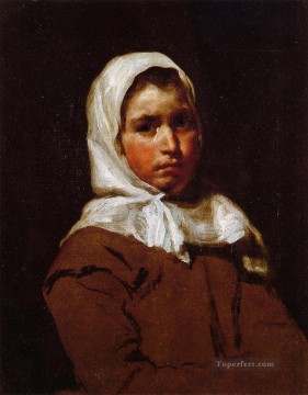  peasant art - Young Peasant Girl portrait Diego Velazquez